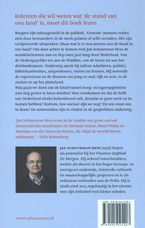 Achterkant van Voettocht naar het hart van het land