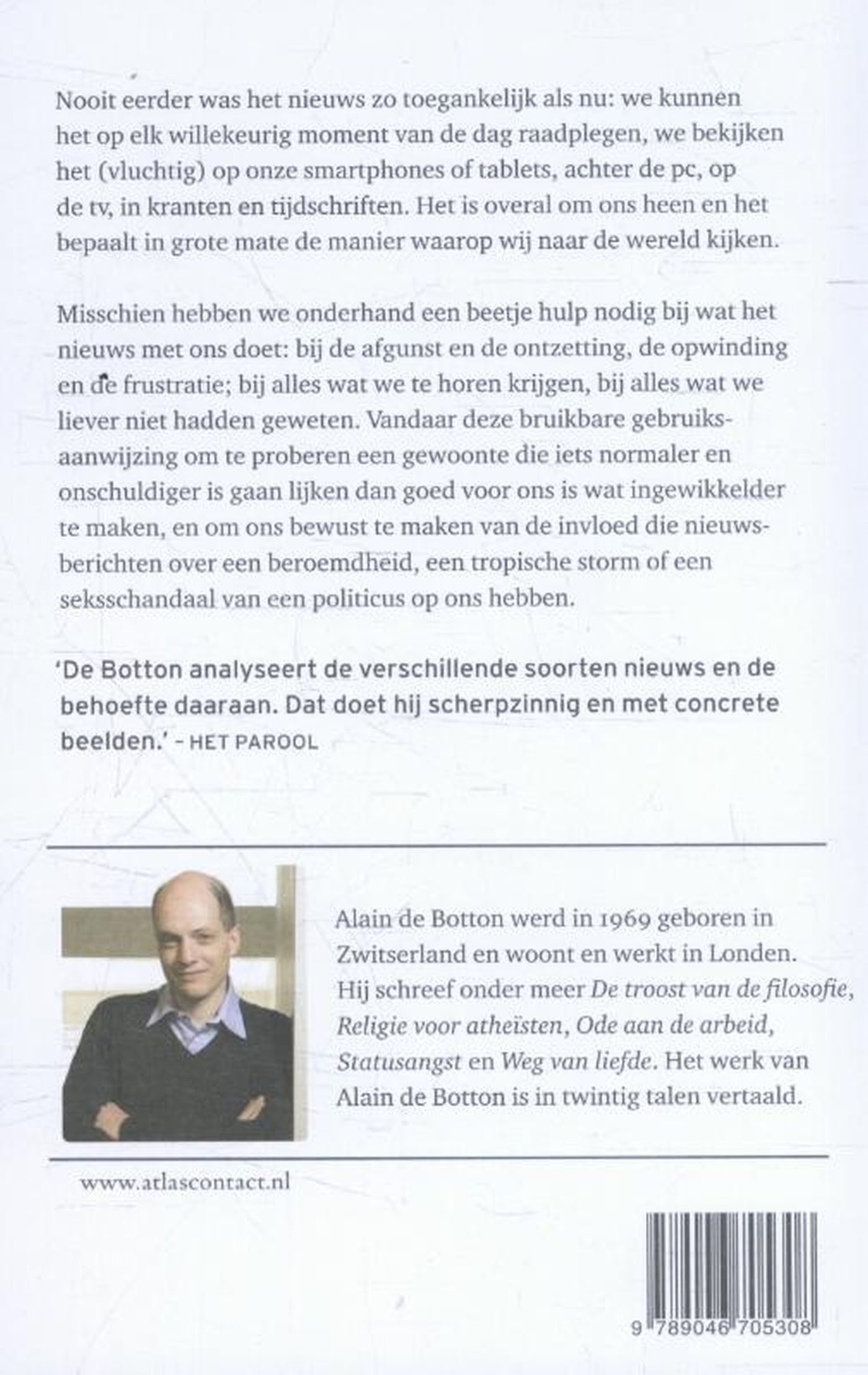 Achterkant van Het nieuws