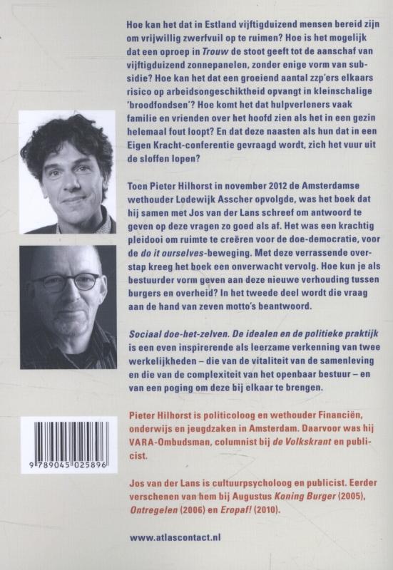 Achterkant van Sociaal doe het zelven
