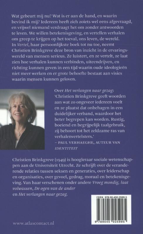 Achterkant van Vertel