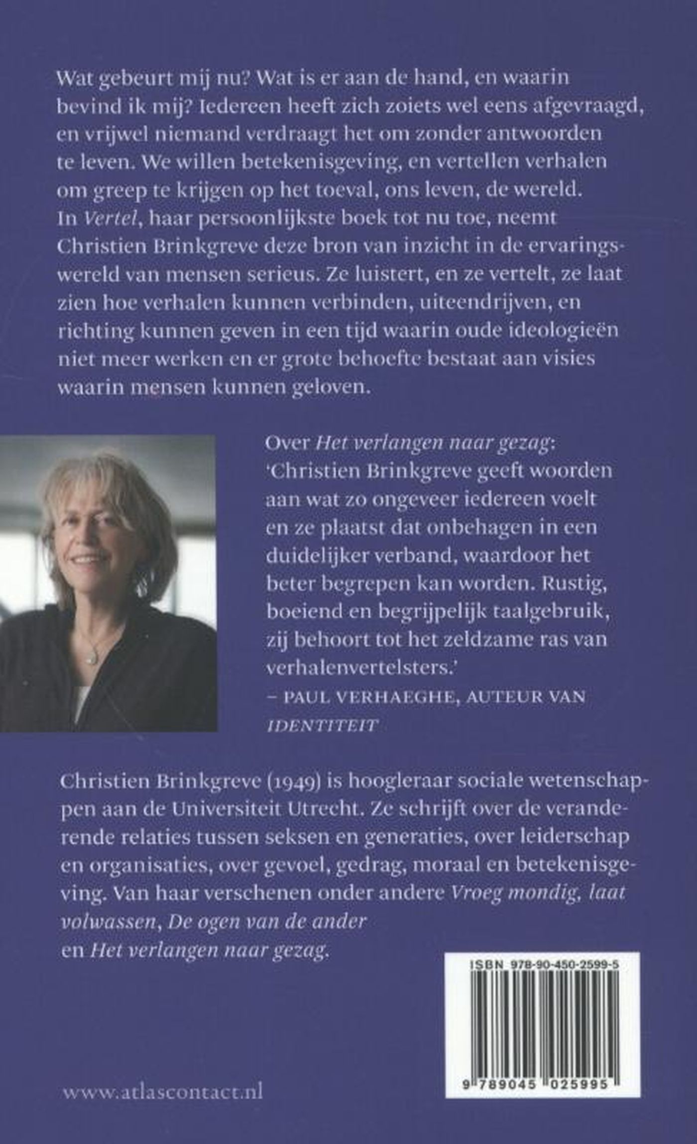 Achterkant van Vertel