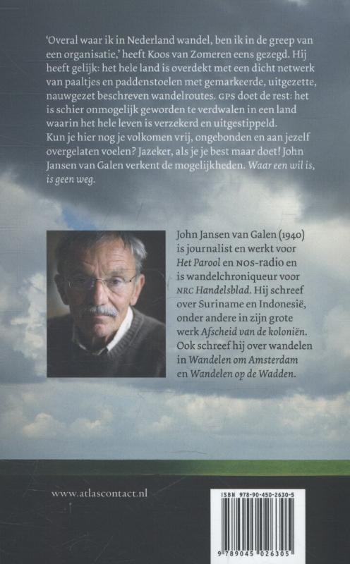 Achterkant van Waar een wil is, is geen weg