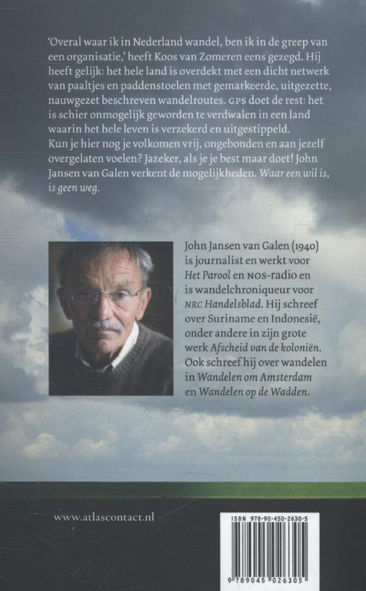 Achterkant van Waar een wil is, is geen weg