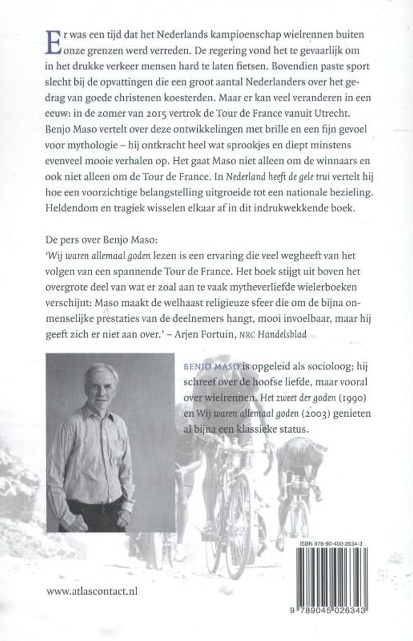 Achterkant van Nederland heeft de gele trui