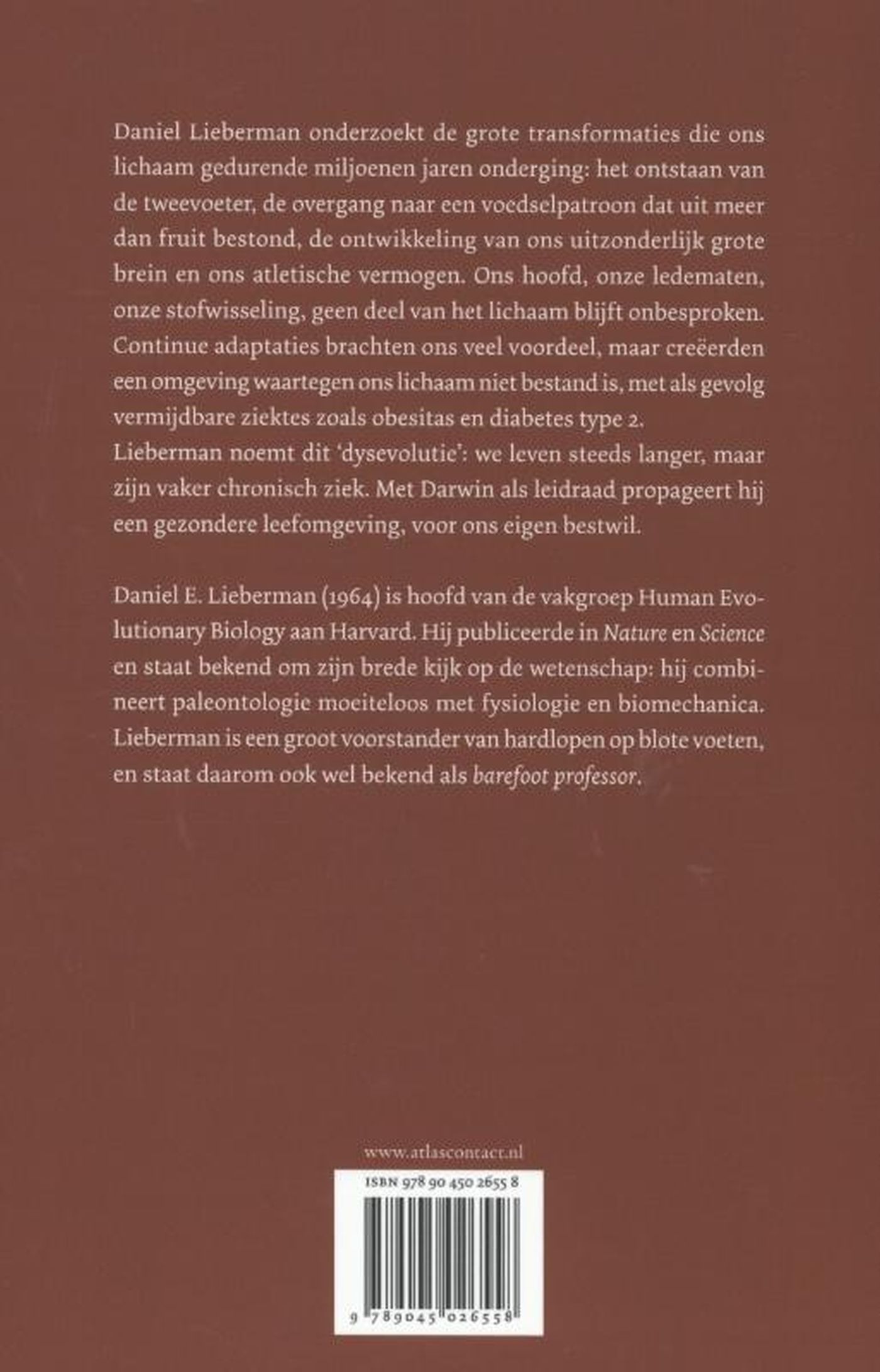 Achterkant van Het verhaal van het menselijk lichaam