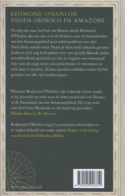 Achterkant van Tussen Orinoco en Amazone
