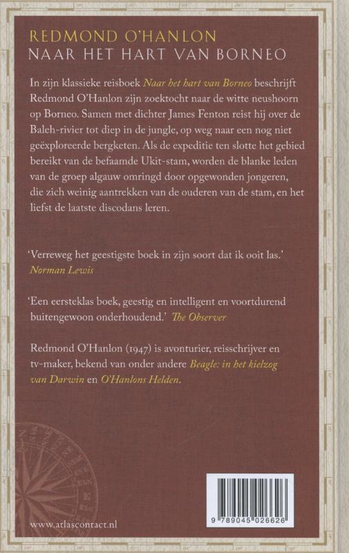 Achterkant van Naar het hart van Borneo