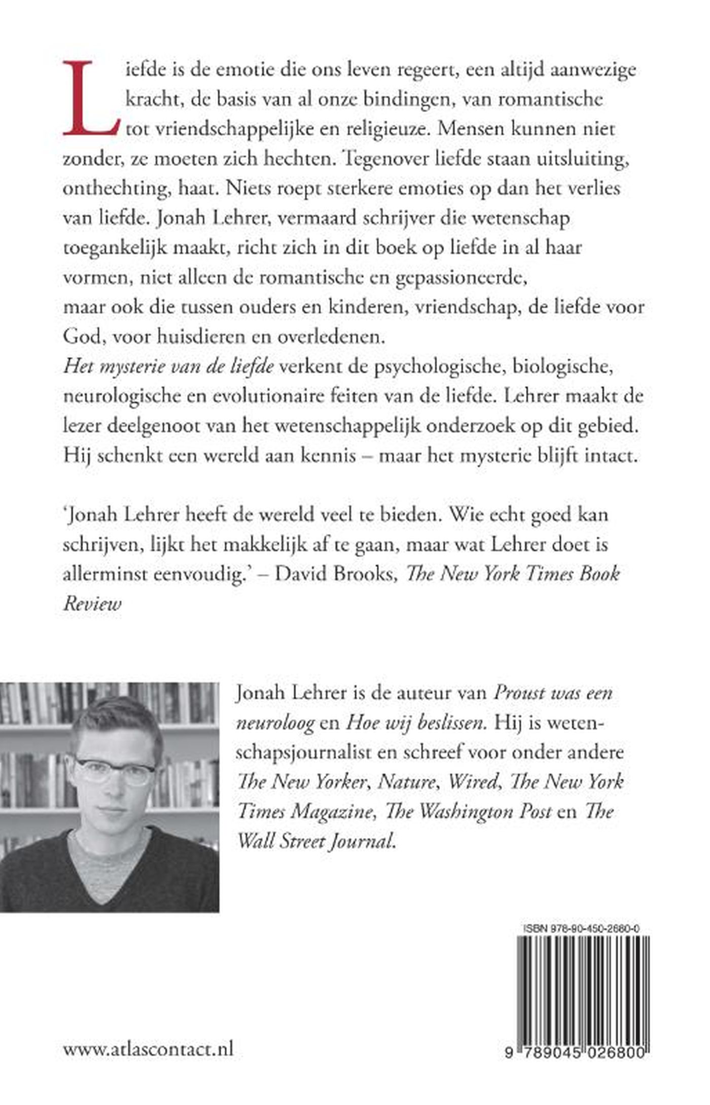 Achterkant van Het mysterie van de liefde