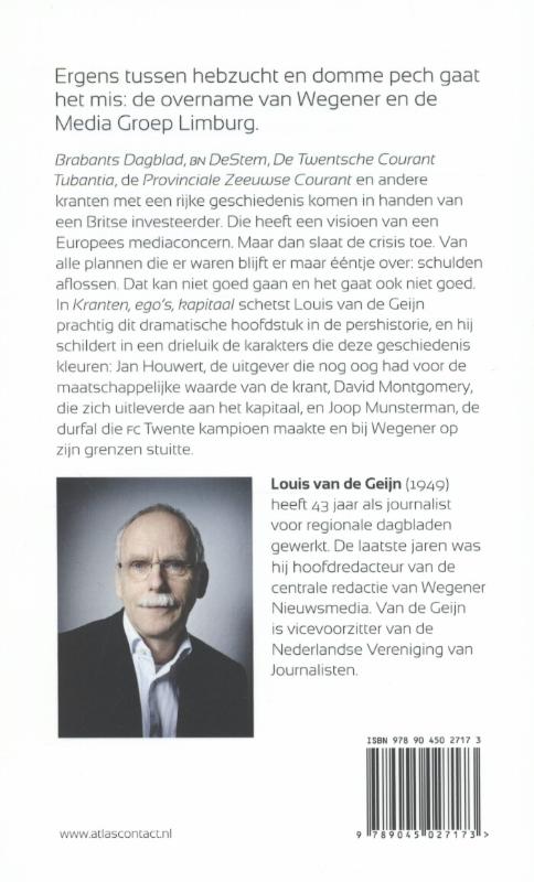 Achterkant van Kranten ego's kapitaal