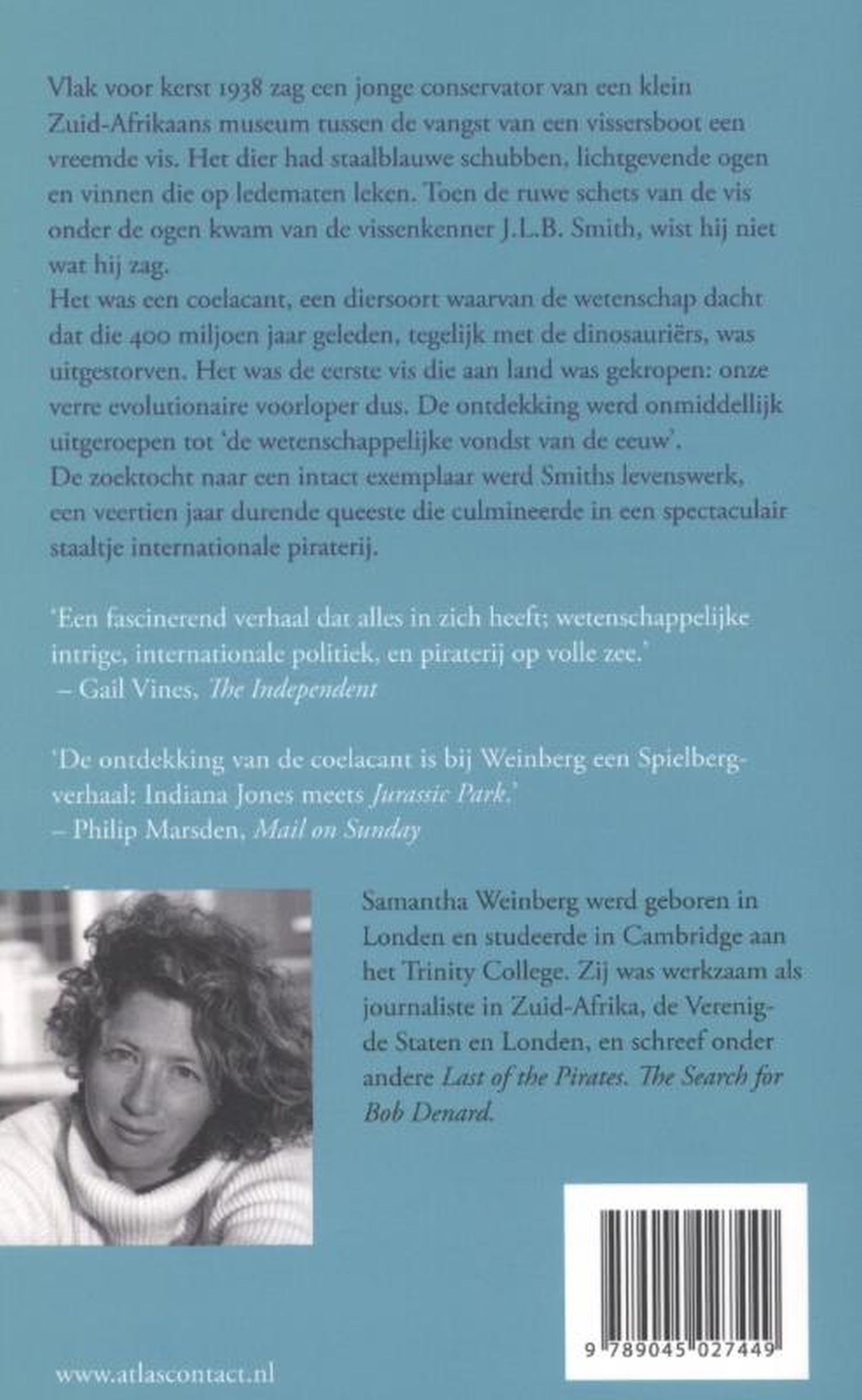 Achterkant van Een vis uit andere tijden