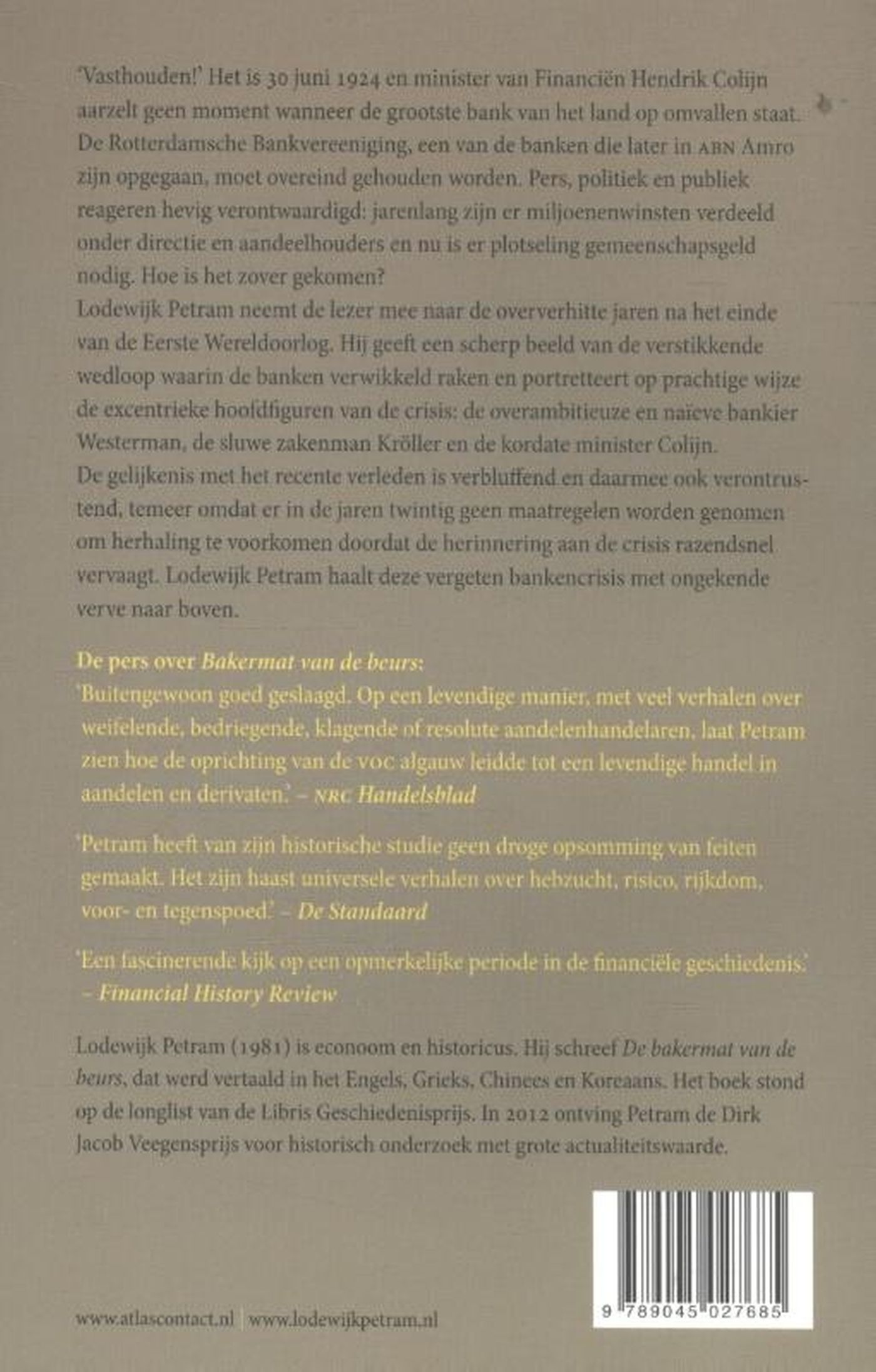 Achterkant van De vergeten bankencrisis