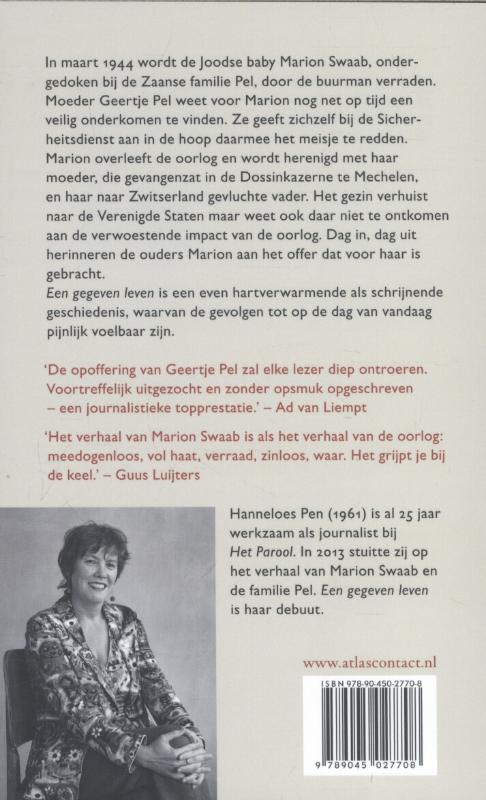 Achterkant van Een gegeven leven