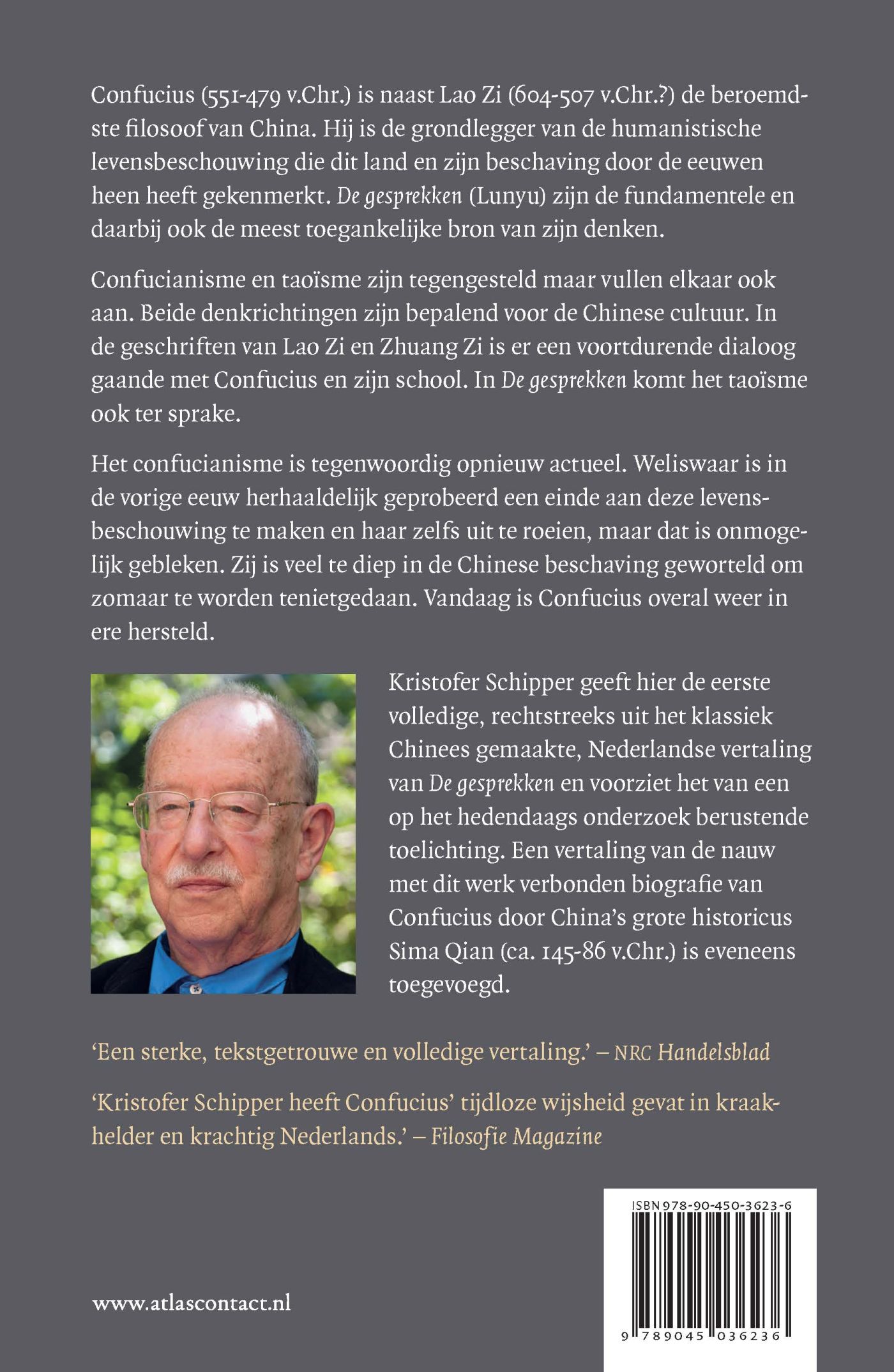 Achterkant van Confucius
