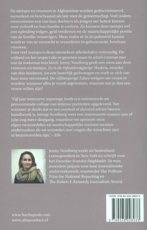 Achterkant van De verborgen meisjes van Kabul