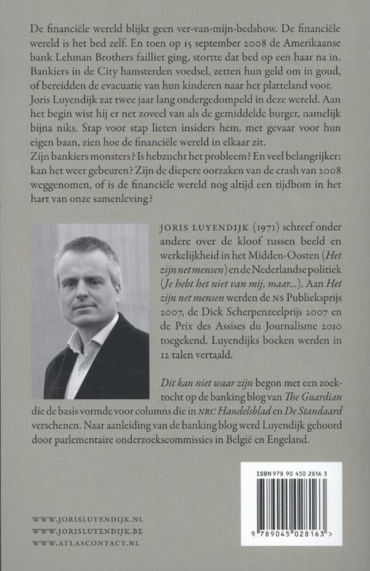 Achterkant van Dit kan niet waar zijn