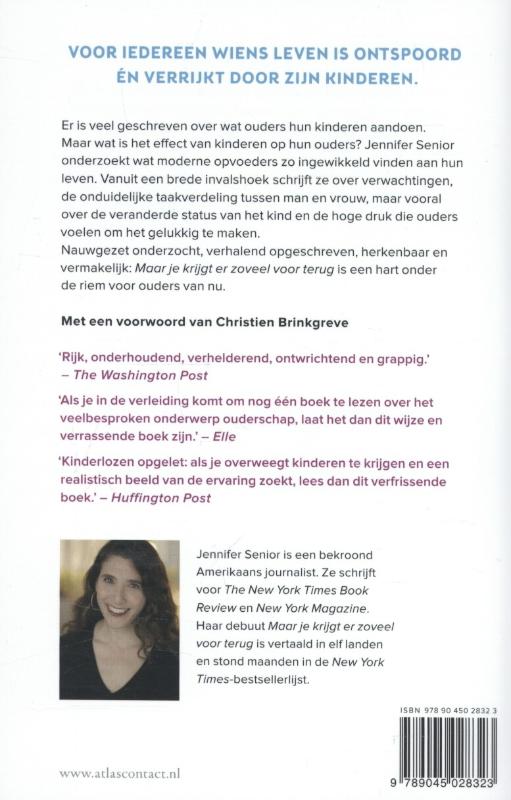 Achterkant van Maar je krijgt er zoveel voor terug