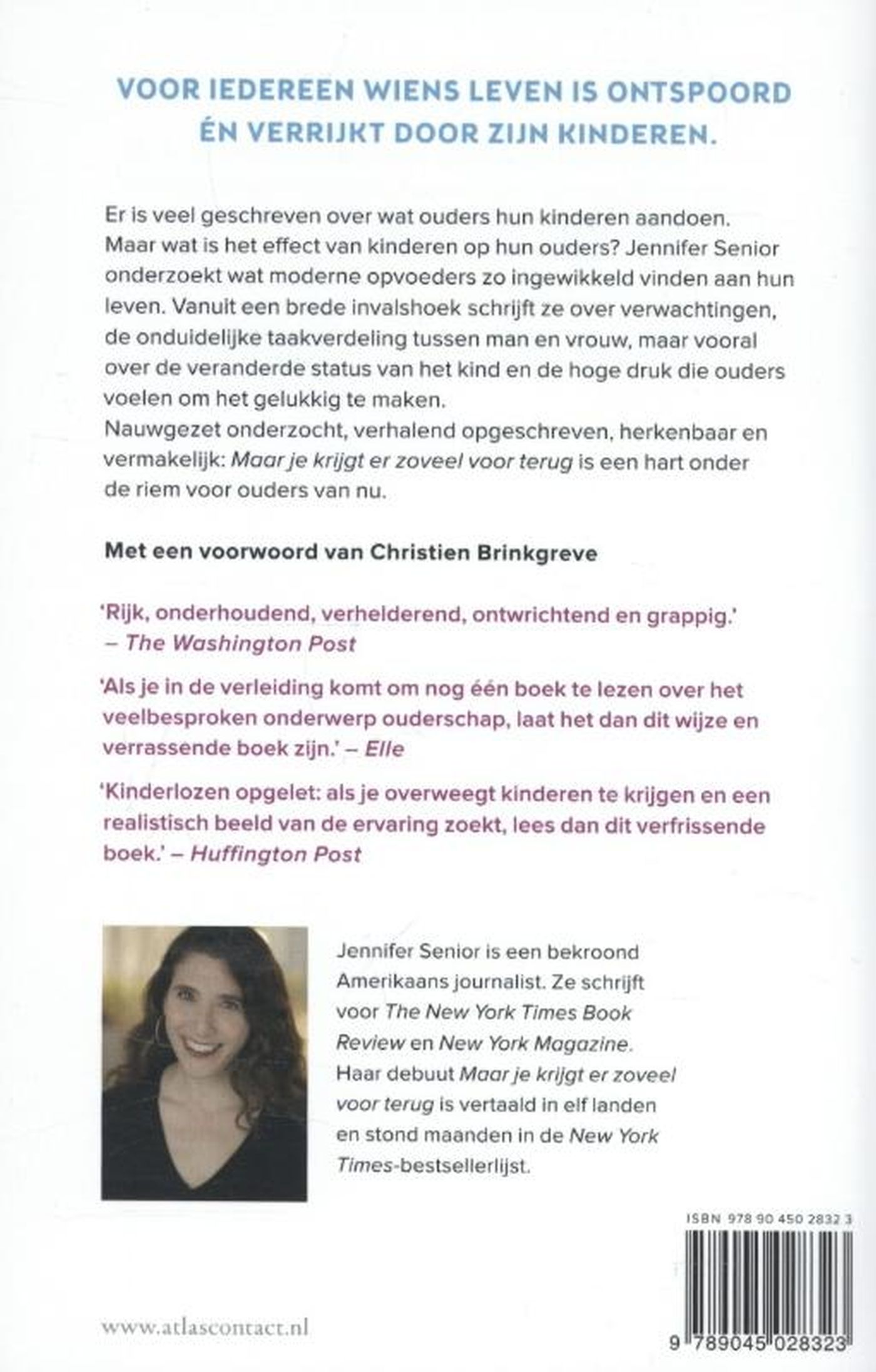 Achterkant van Maar je krijgt er zoveel voor terug