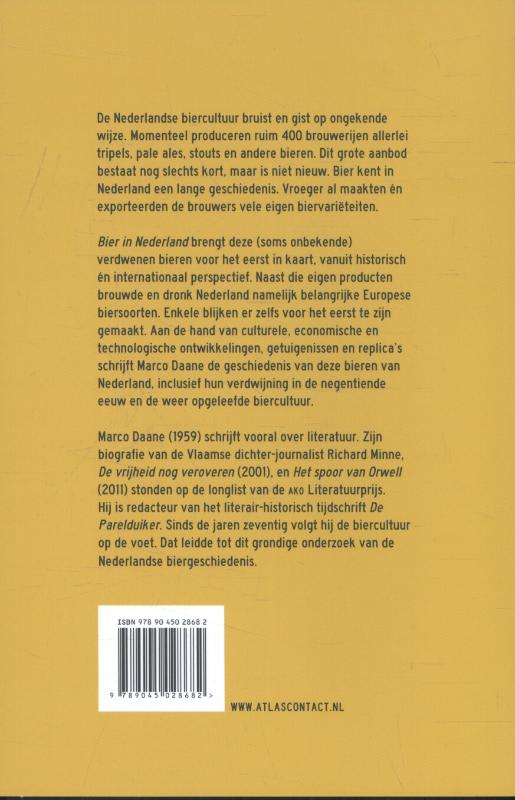 Achterkant van Bier in Nederland