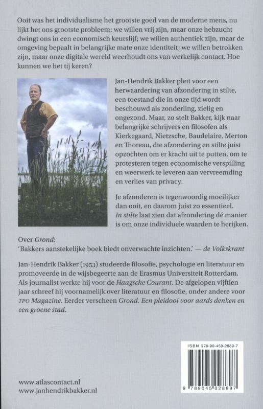 Achterkant van In stilte