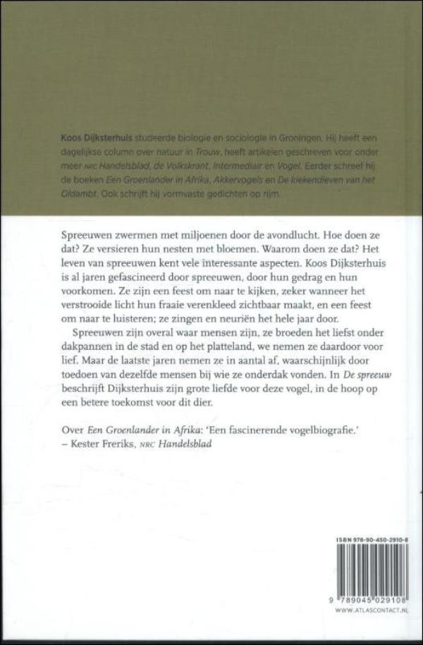 Achterkant van De spreeuw