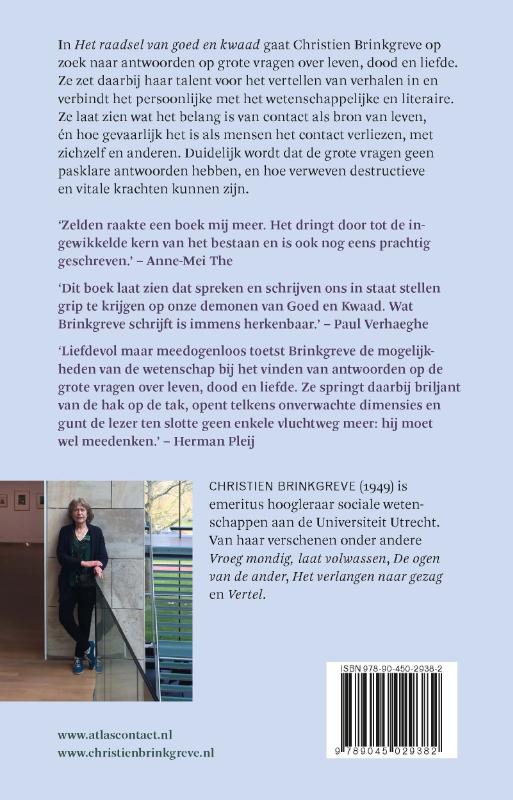 Achterkant van Het raadsel van goed en kwaad