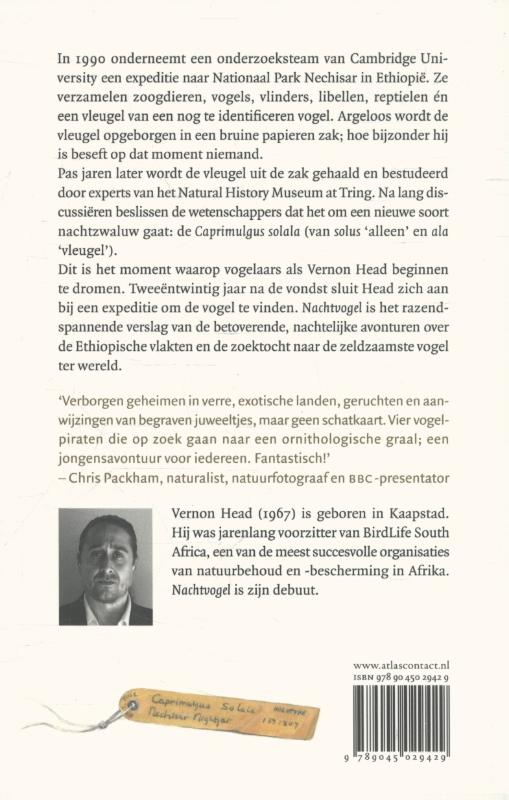 Achterkant van Nachtvogel