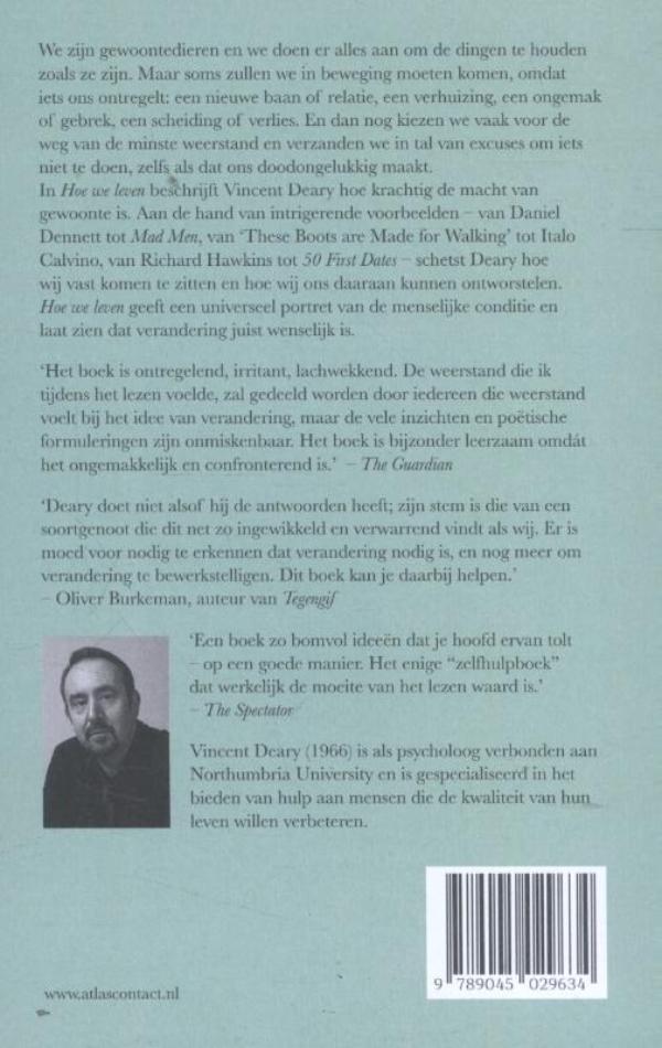 Achterkant van Hoe we leven