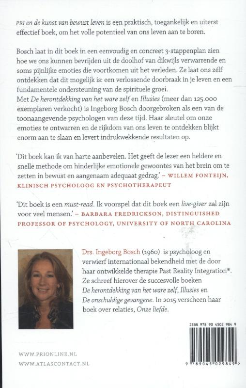 Achterkant van PRI en de kunst van bewust leven