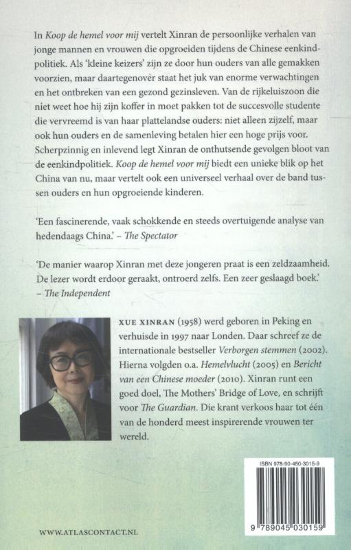 Achterkant van Koop de hemel voor mij