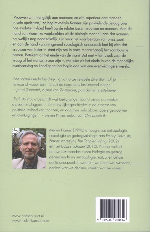 Achterkant van Toch de vrouw