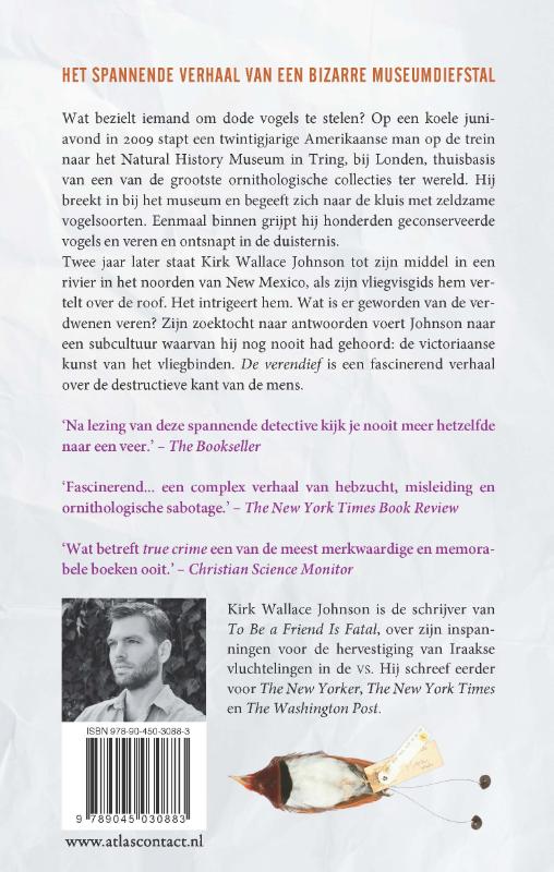 Achterkant van De verendief