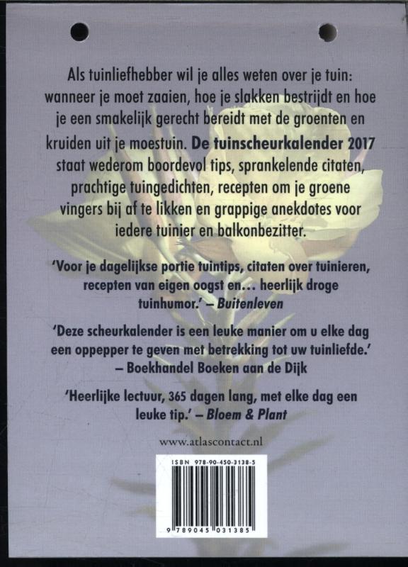 Achterkant van 2017