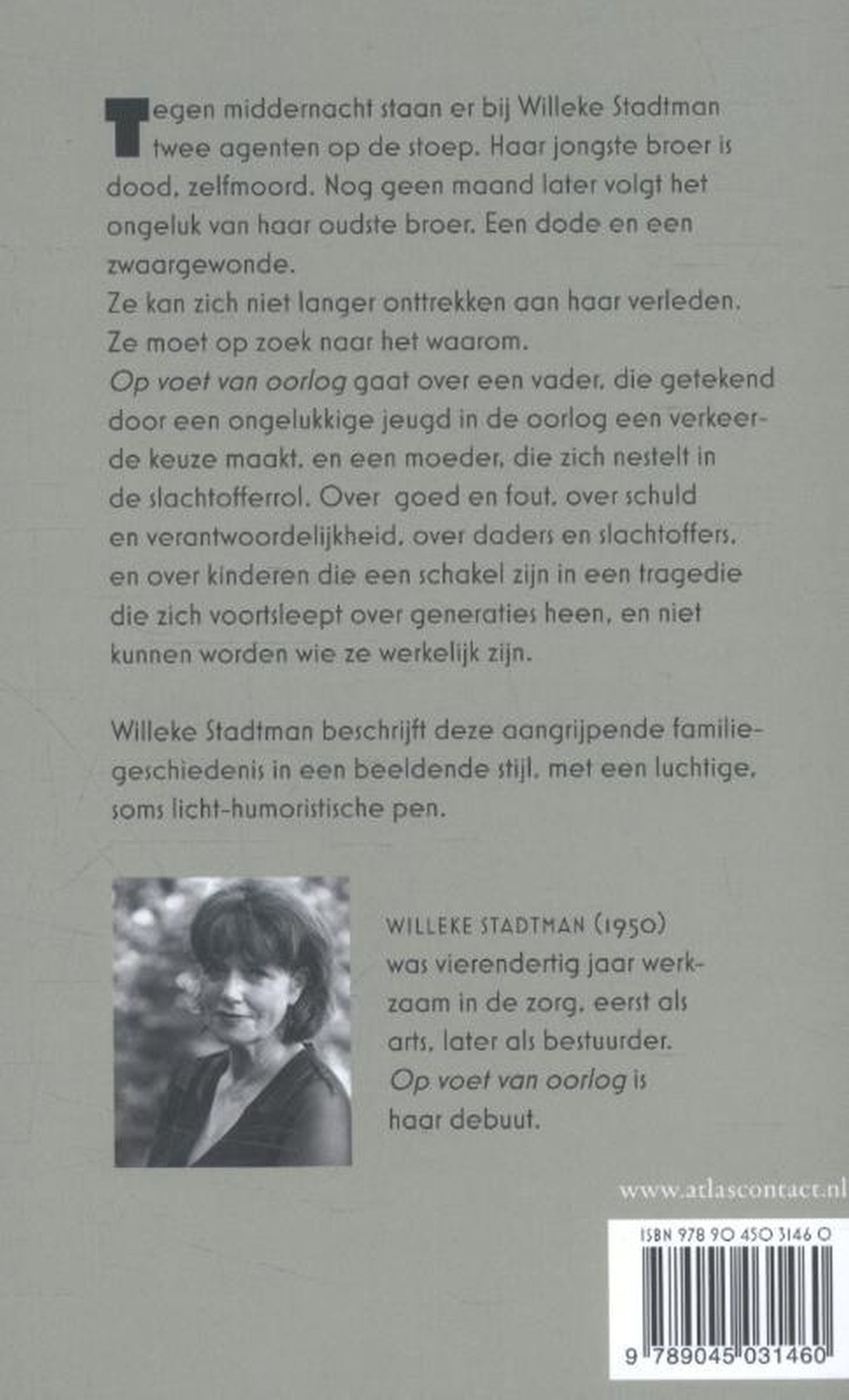 Achterkant van Op voet van oorlog