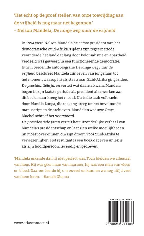Achterkant van De presidentiële jaren