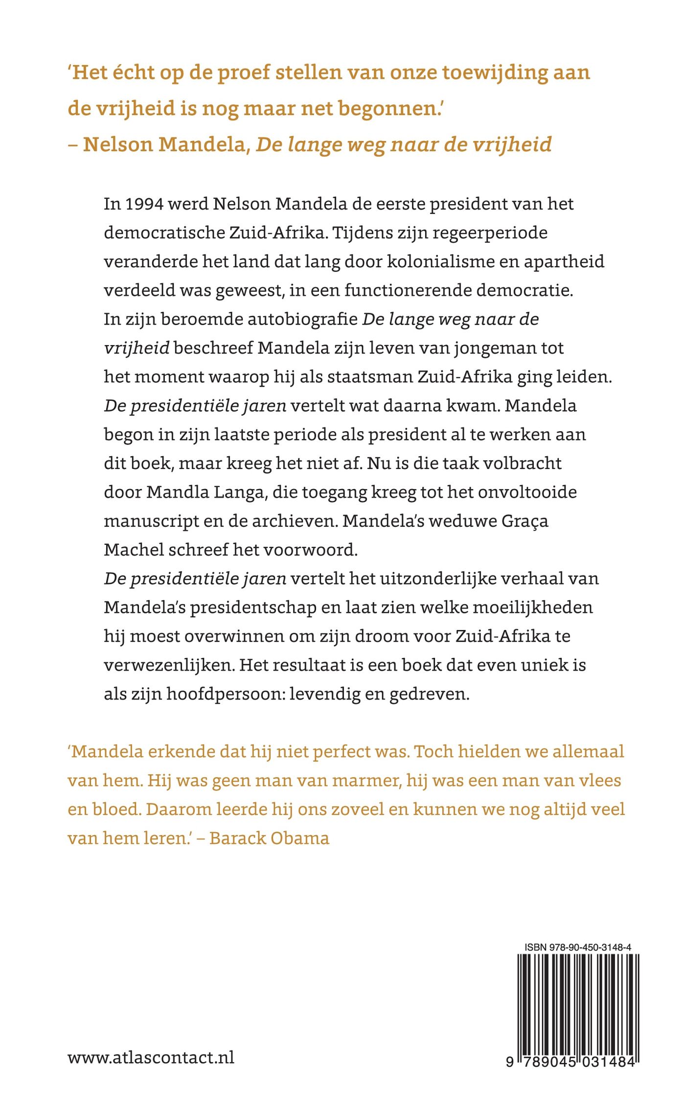 Achterkant van De presidentiële jaren