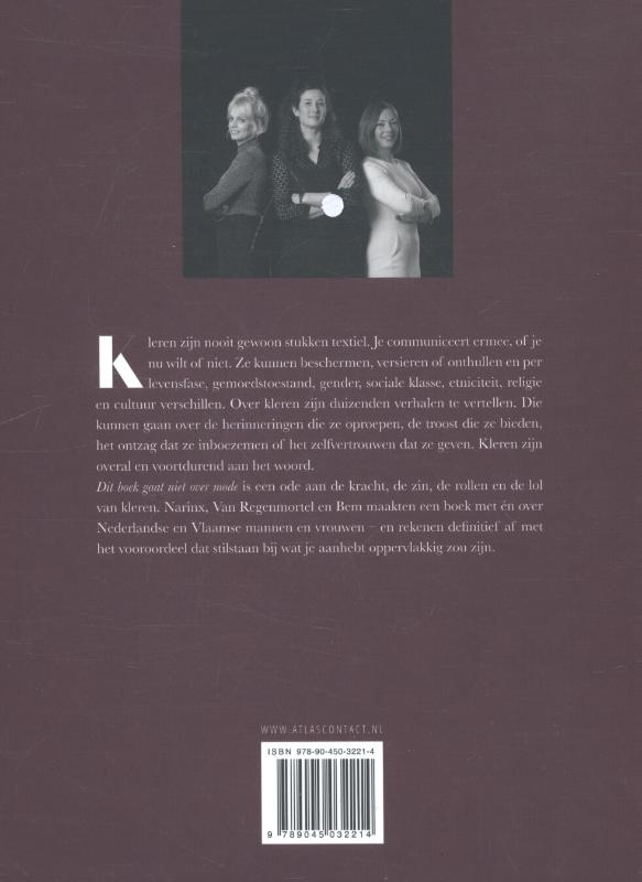 Achterkant van Dit boek gaat niet over mode