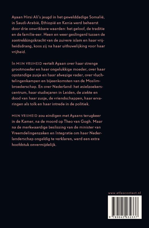 Achterkant van Mijn vrijheid