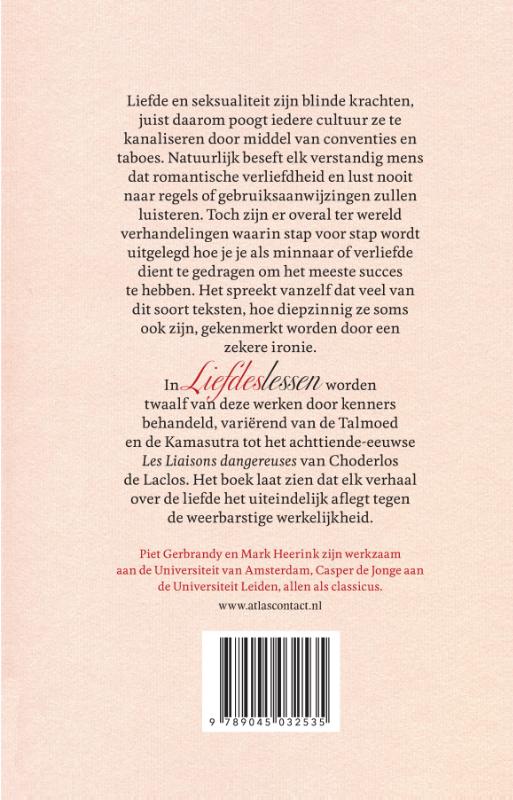 Achterkant van Liefdeslessen