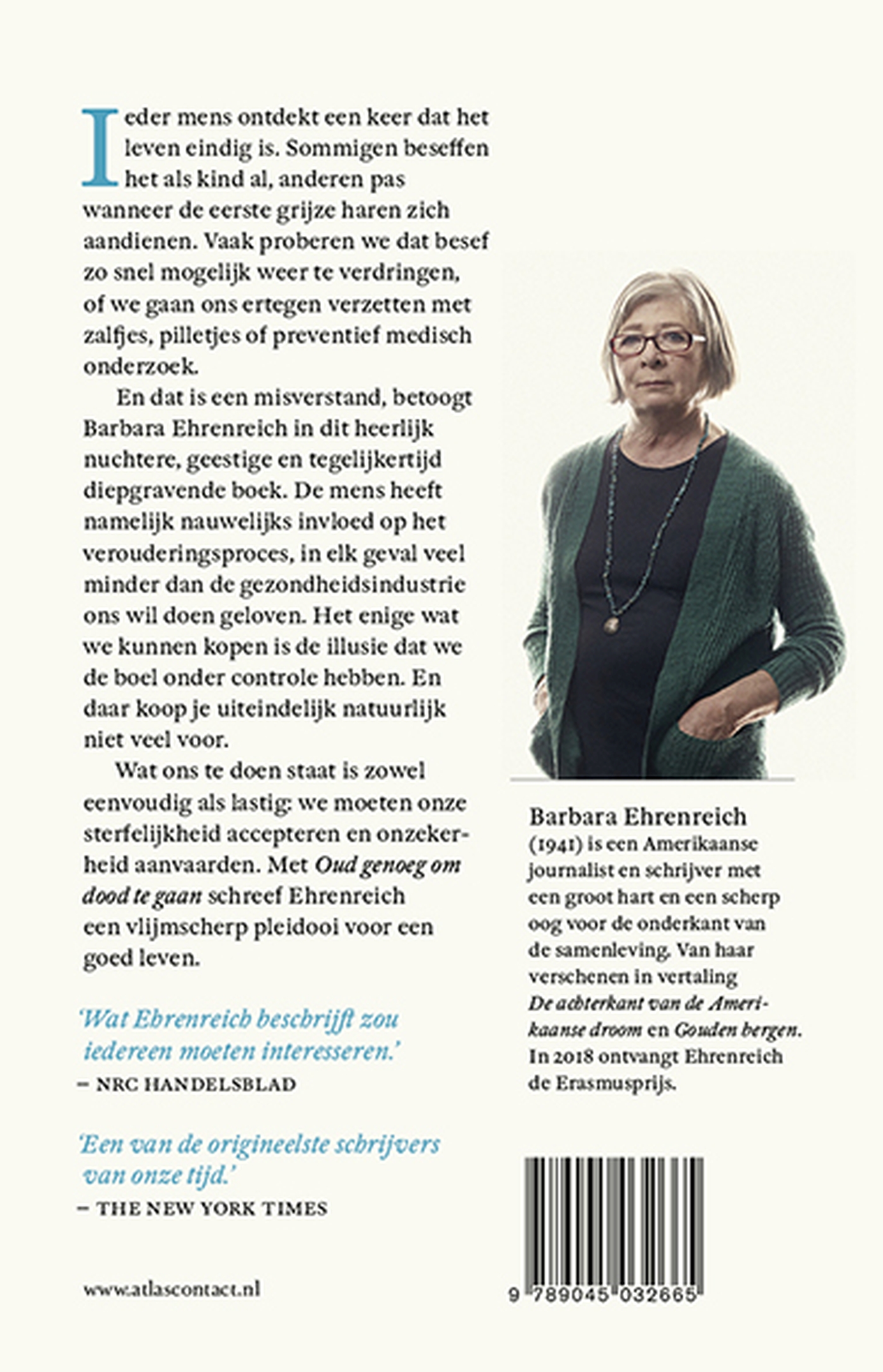Achterkant van Oud genoeg om dood te gaan