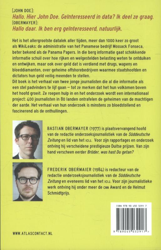 Achterkant van Panama Papers