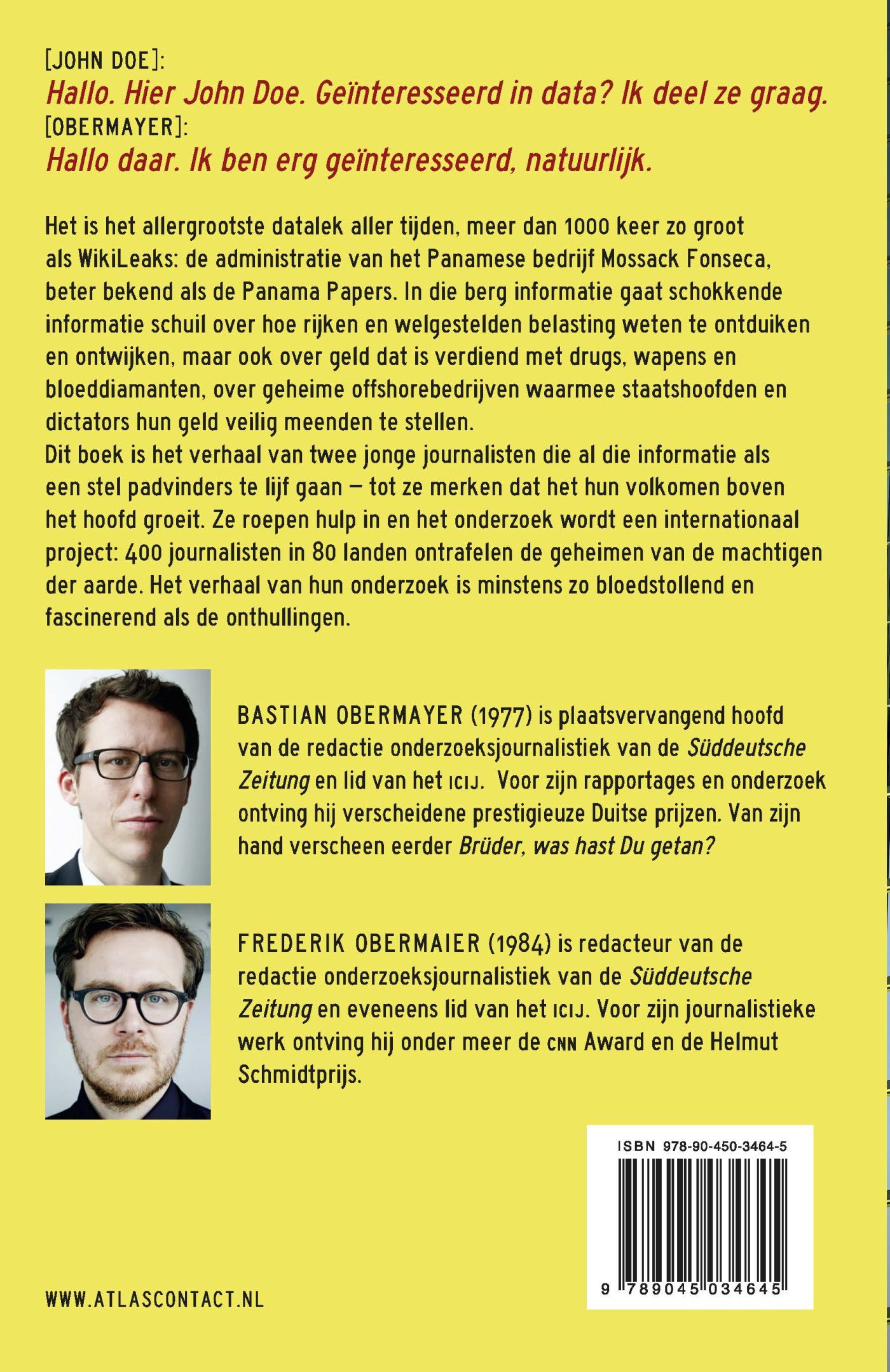 Achterkant van Panama Papers