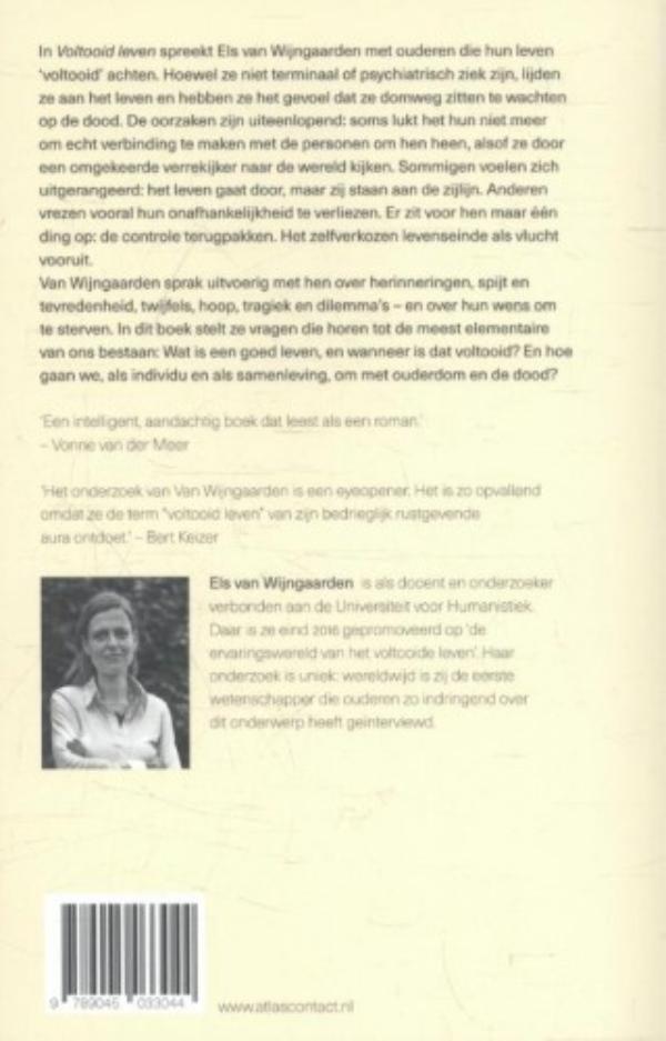 Achterkant van Voltooid leven