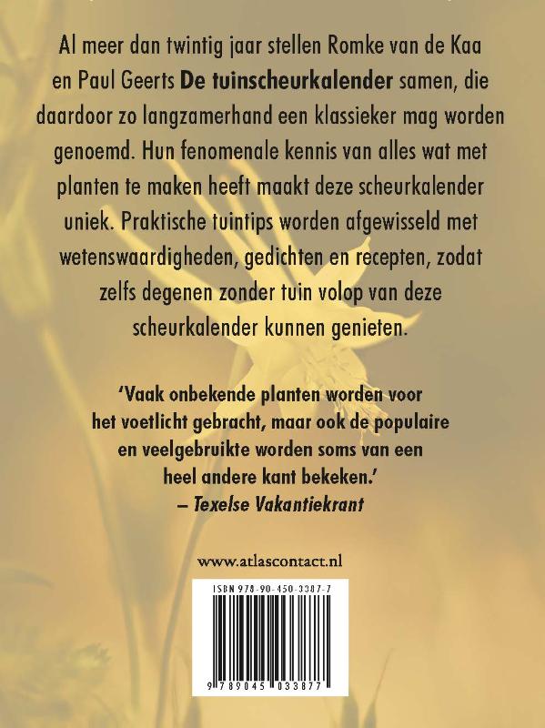 Achterkant van 2018