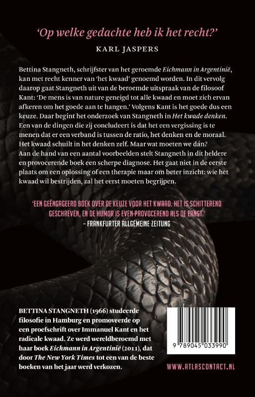 Achterkant van Het kwade denken