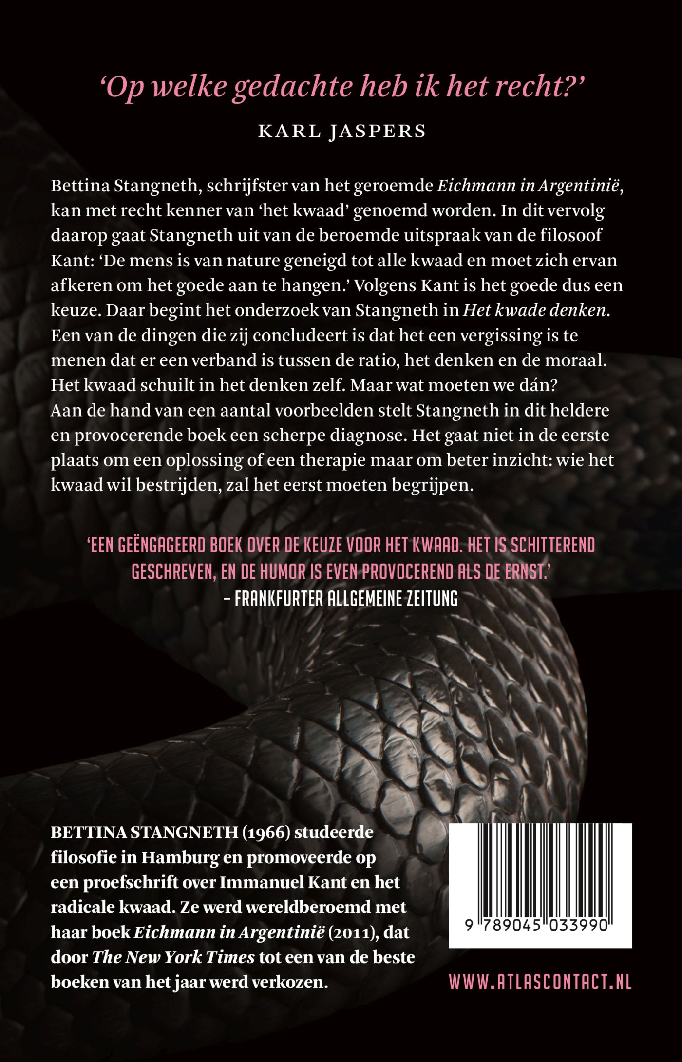 Achterkant van Het kwade denken
