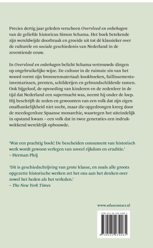 Achterkant van Overvloed en onbehagen