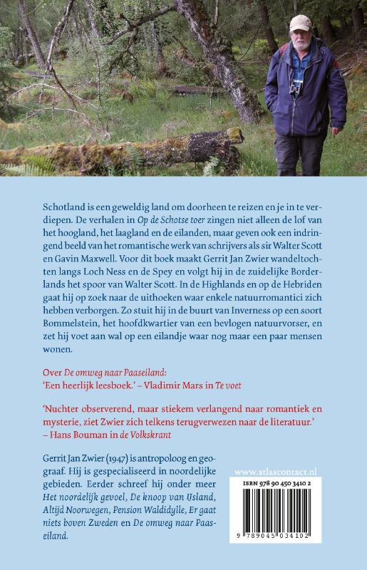 Achterkant van Op de Schotse toer