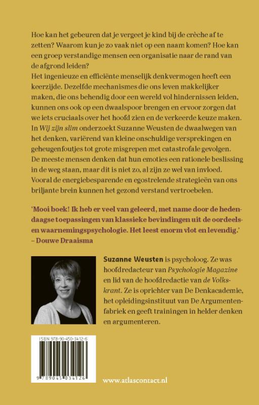 Achterkant van Wij zijn slim