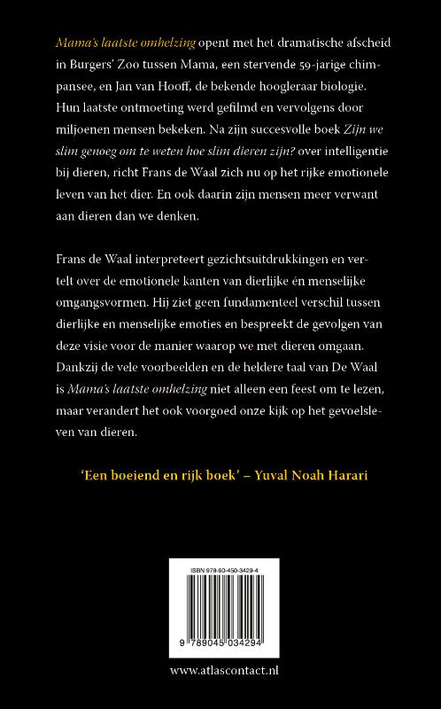 Achterkant van Mama's laatste omhelzing