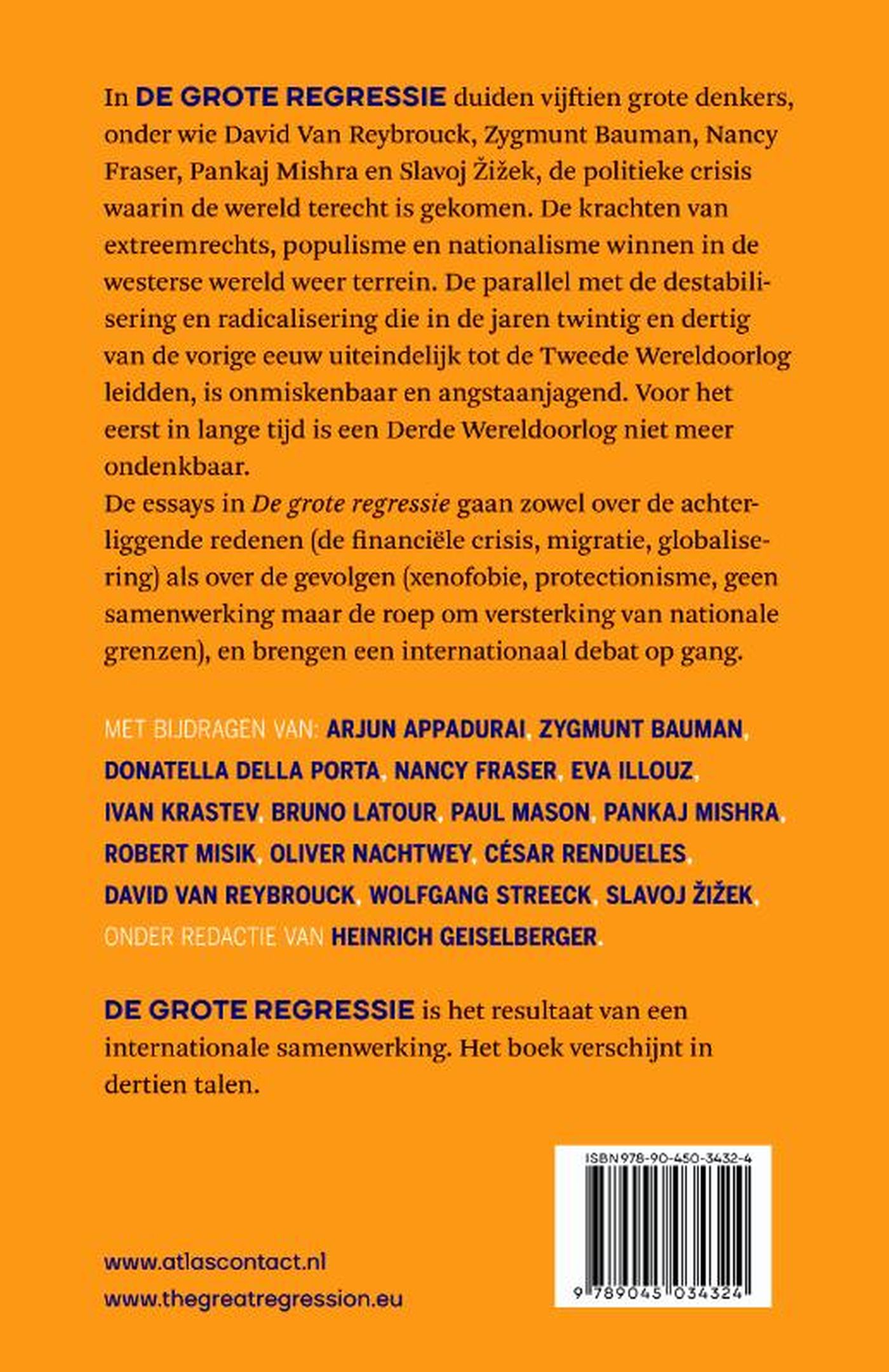 Achterkant van De grote regressie